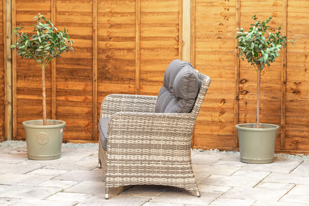 Sapcote Sofa Lounge Set Dark Grey Rattan
